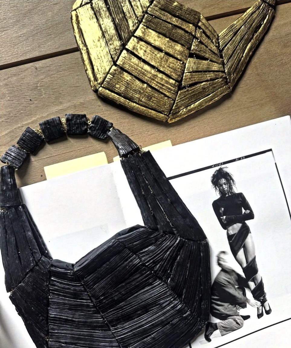 GFW clutches in gold, black, silver, red and checkerboard