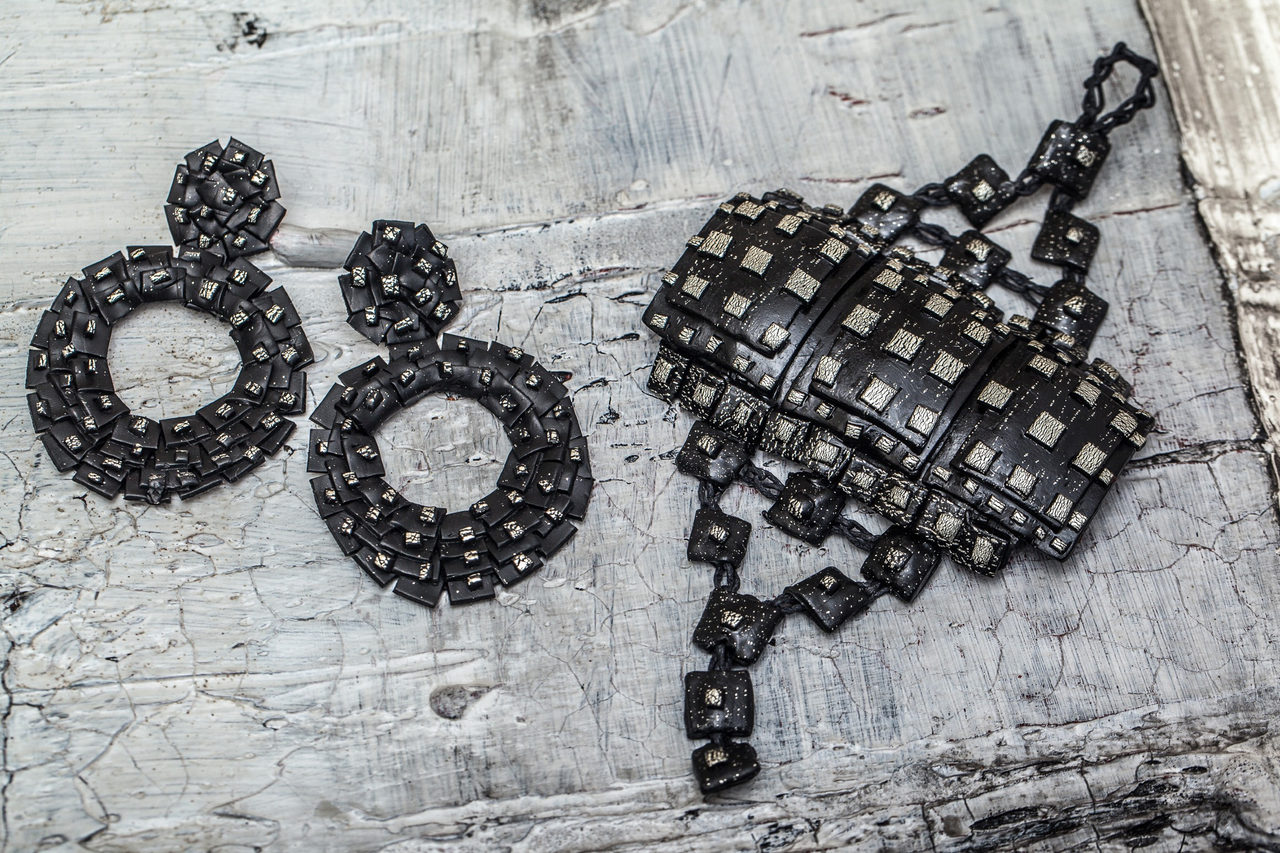 Città — Earrings and mini bag
